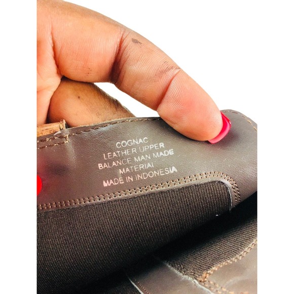 Steve Madden Cognac Rustic Leather Boots sz 8 - Picture 4 of 10